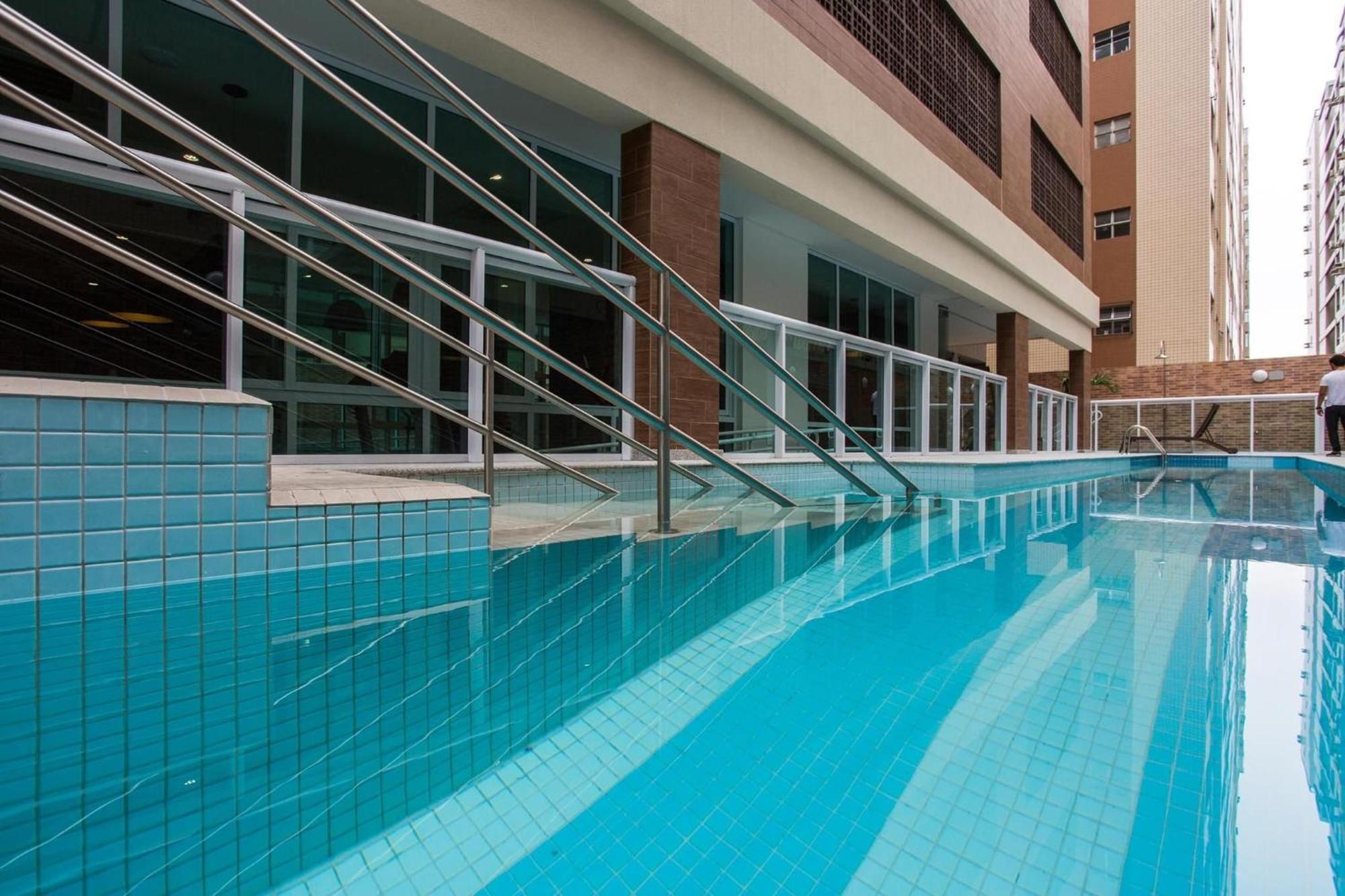 Residencial Estanconfor Com Vista Mar 2 Ac E Garagem Leilighet Santos  Eksteriør bilde