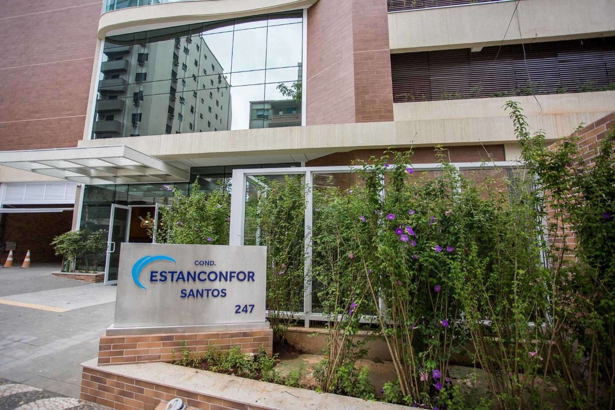 Residencial Estanconfor Com Vista Mar 2 Ac E Garagem Leilighet Santos  Eksteriør bilde