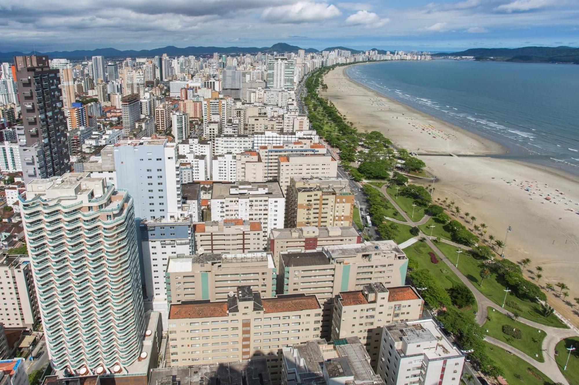 Residencial Estanconfor Com Vista Mar 2 Ac E Garagem Leilighet Santos  Eksteriør bilde